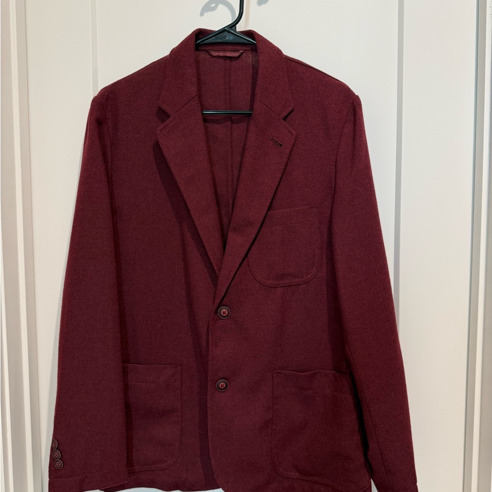 Kenneth Cole Maroon Sport Coat